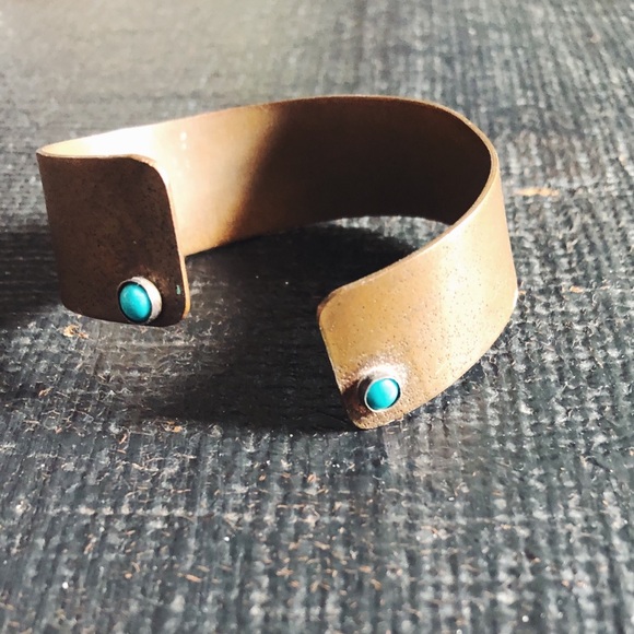 Free People vintage Copper and Turquoise Bangle